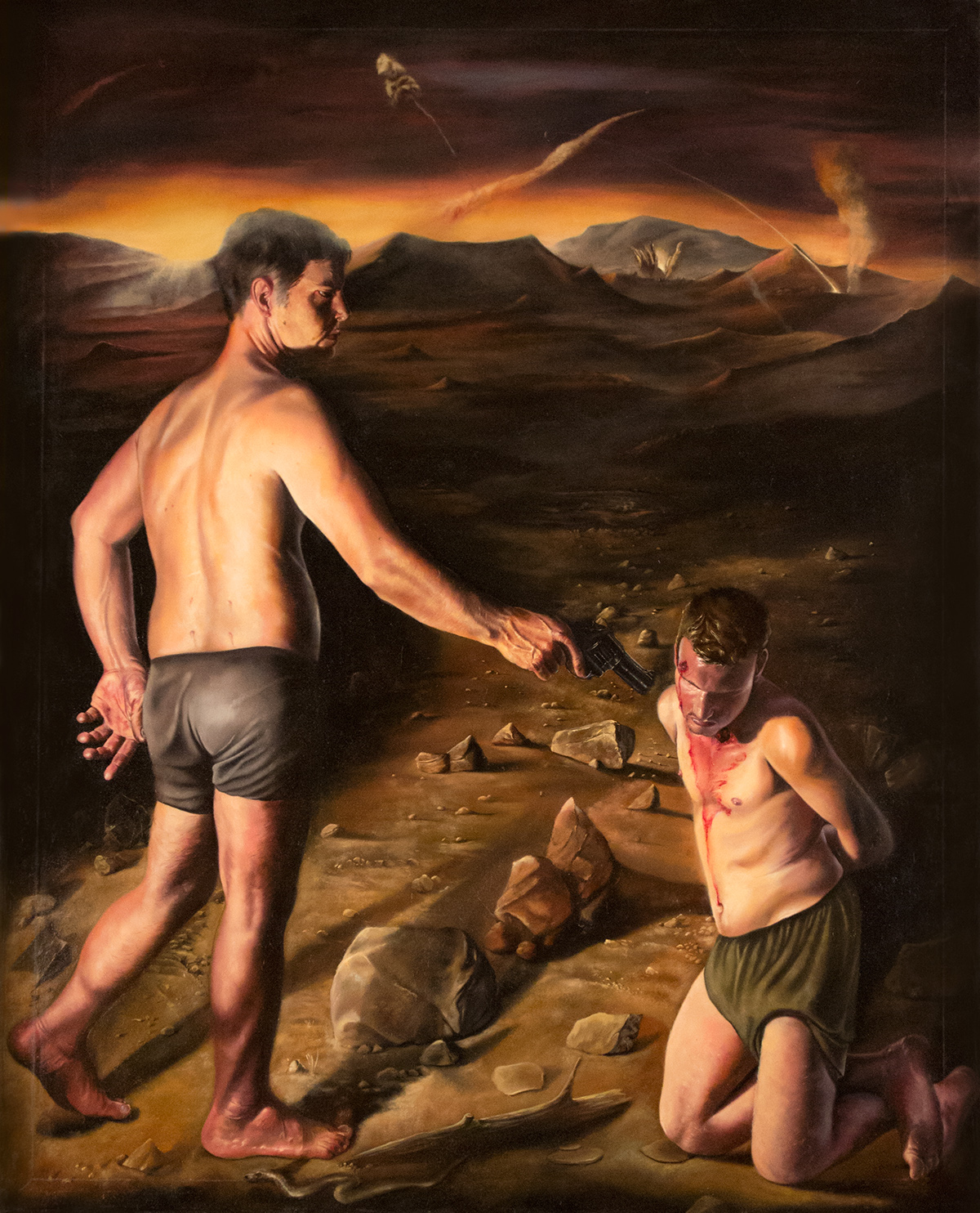 art painting   fine art Matthew Adelberg MICA baroque the accident Prometheus Deposition St. Francis assisi