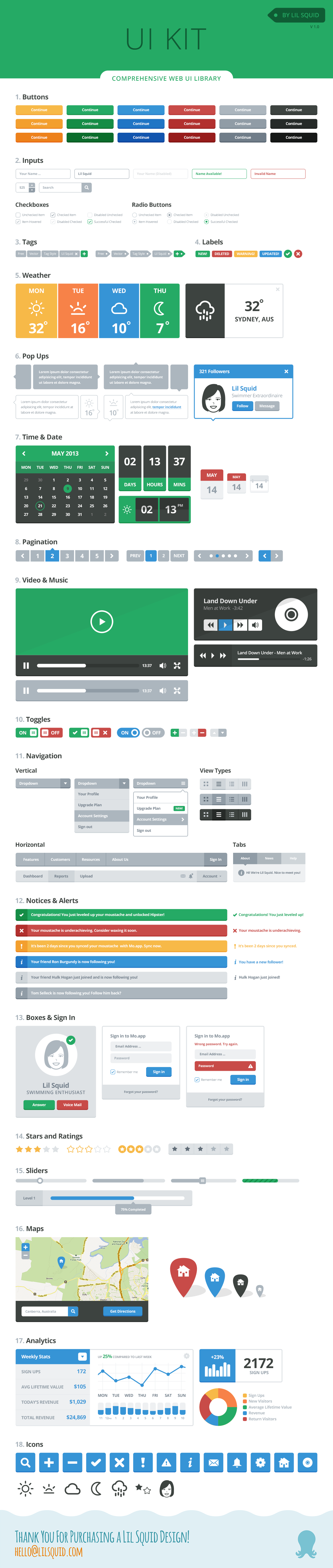 UI Web ui kit Web Elements buttons Interface product