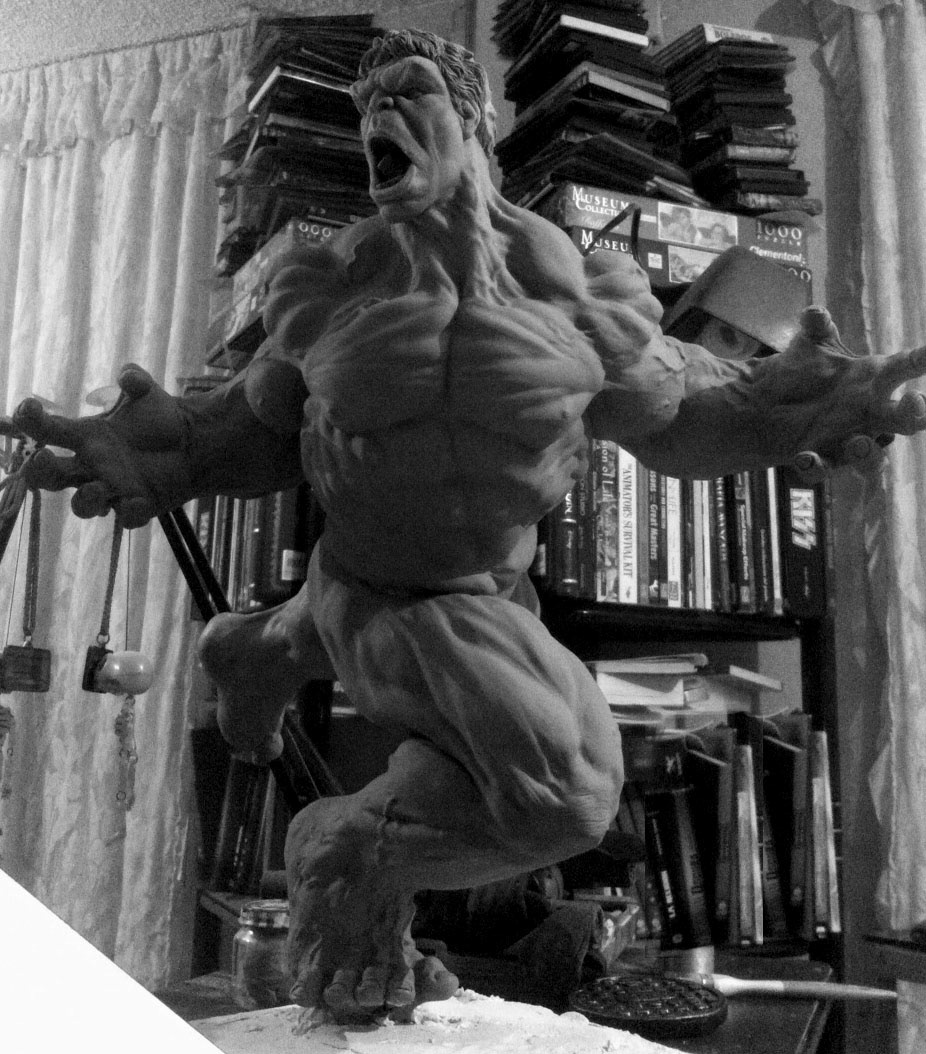 hulk maquette sculpture sculpture Hulk aaron rey escultura Avengers