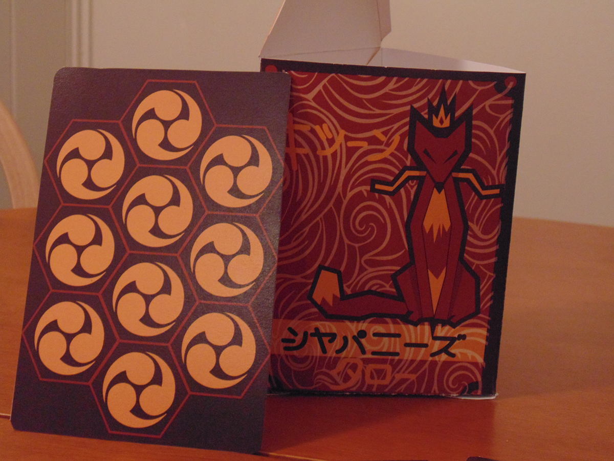 Tarot Cards kitsune Japanese Mythos Illustrator vector packaging design