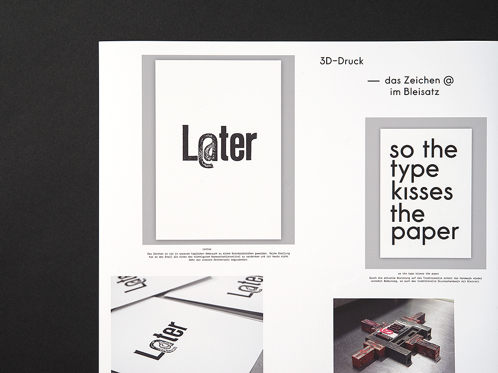3D-Druck poster trier bleisatz typografie 3d-printing tetterpress