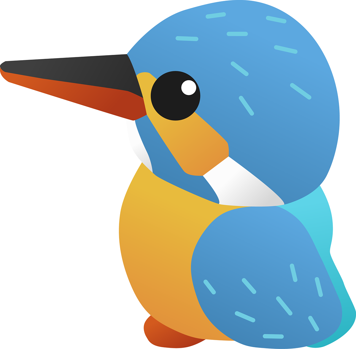 branding  bird kingfisher sticker Mascot cute
