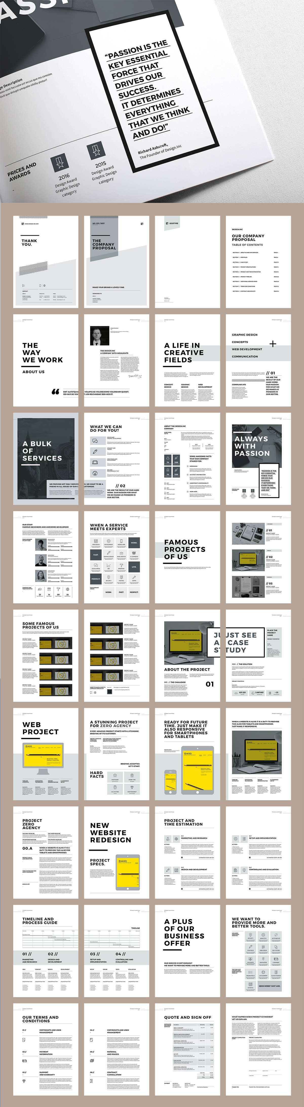 a4 brochure business Business Proposal clean clean proposal company proposal corporate creative InDesign Proposal template template informational modern