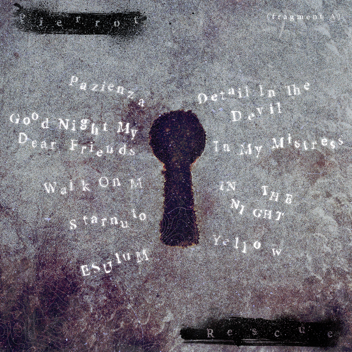 Pierrot rescue fragment electronic Album ep cover artwork Dast