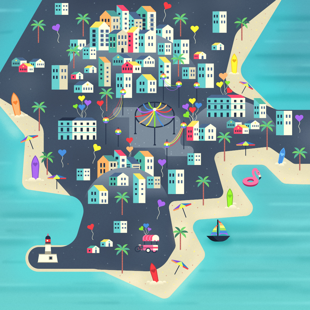 map maps city app Two Dots treasure desert Landscape