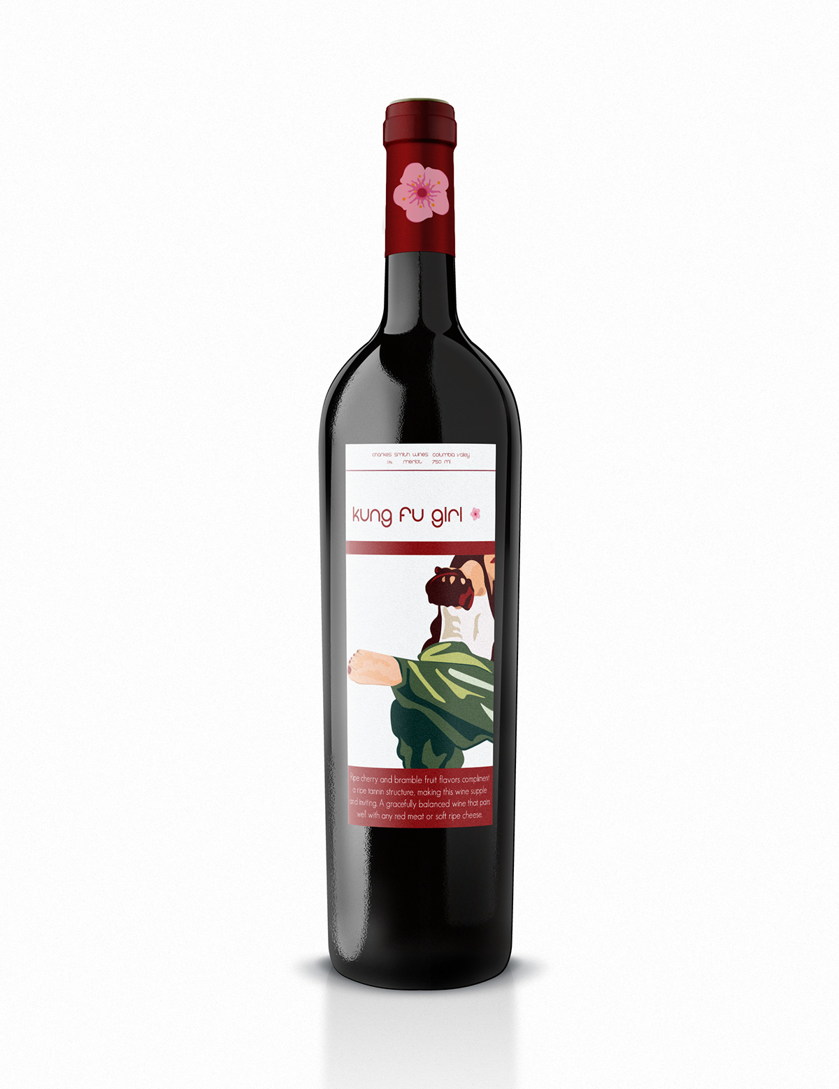 wine Wine Bottle Branding Clean Design