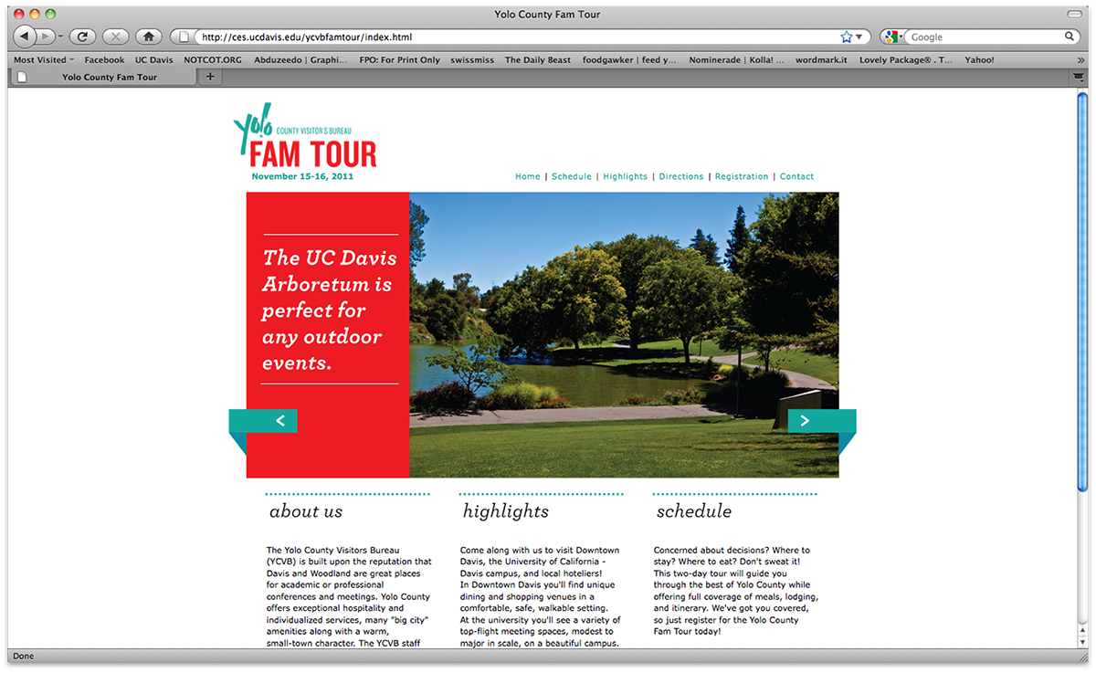 yolo county FAM Tours tours uc davis