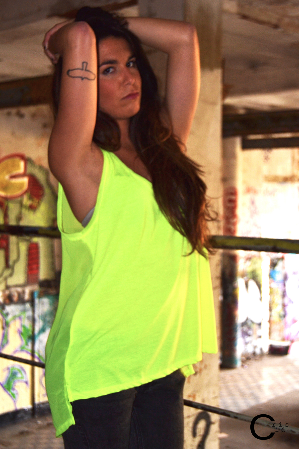 factory clothes model book trash neon colorful colours