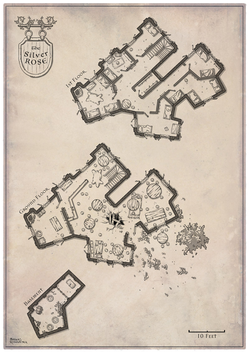 map cartography Tavern fantasy