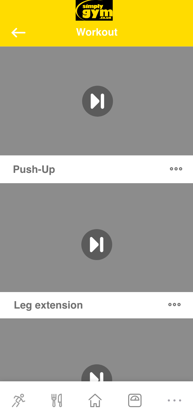 simply gym content app jims design application mobile