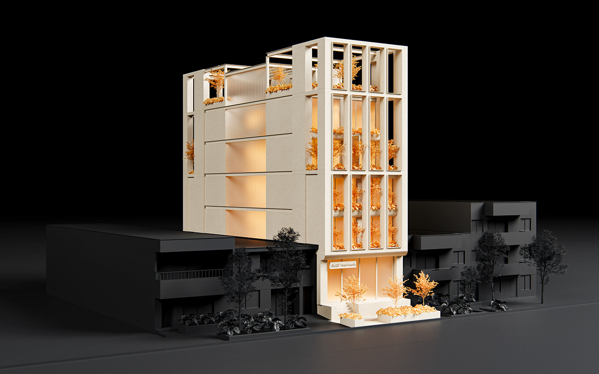 3D vray architecture Render visualization archviz CGI 3ds max exterior building