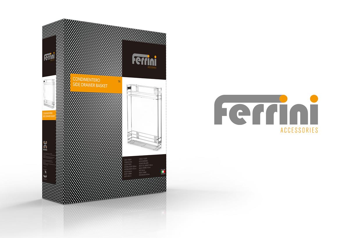 diseño gráfico logo Logotipo Ferrini empaques package brand