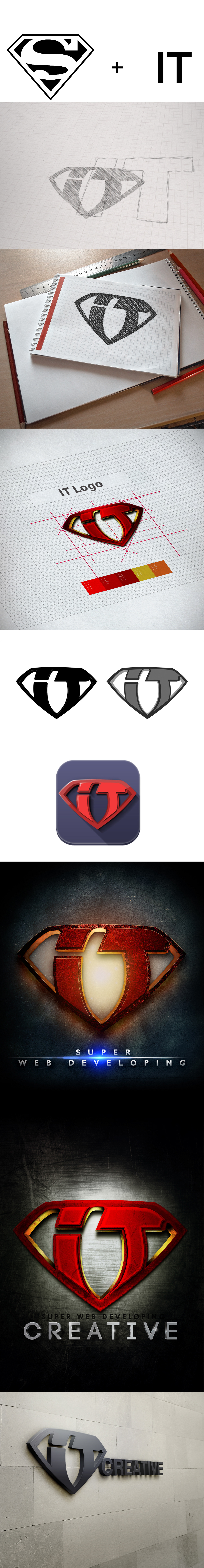 logo it brand superman