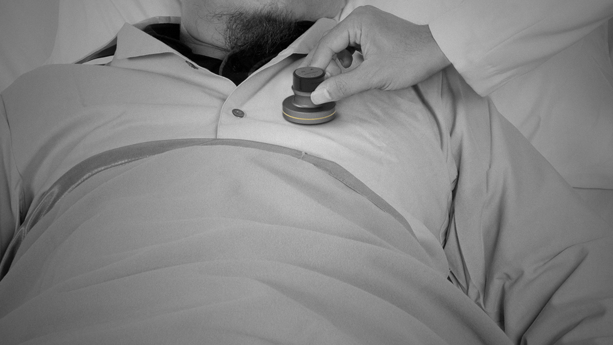 design device industrial medical minimal product Samsung Smart stethoscope storylab