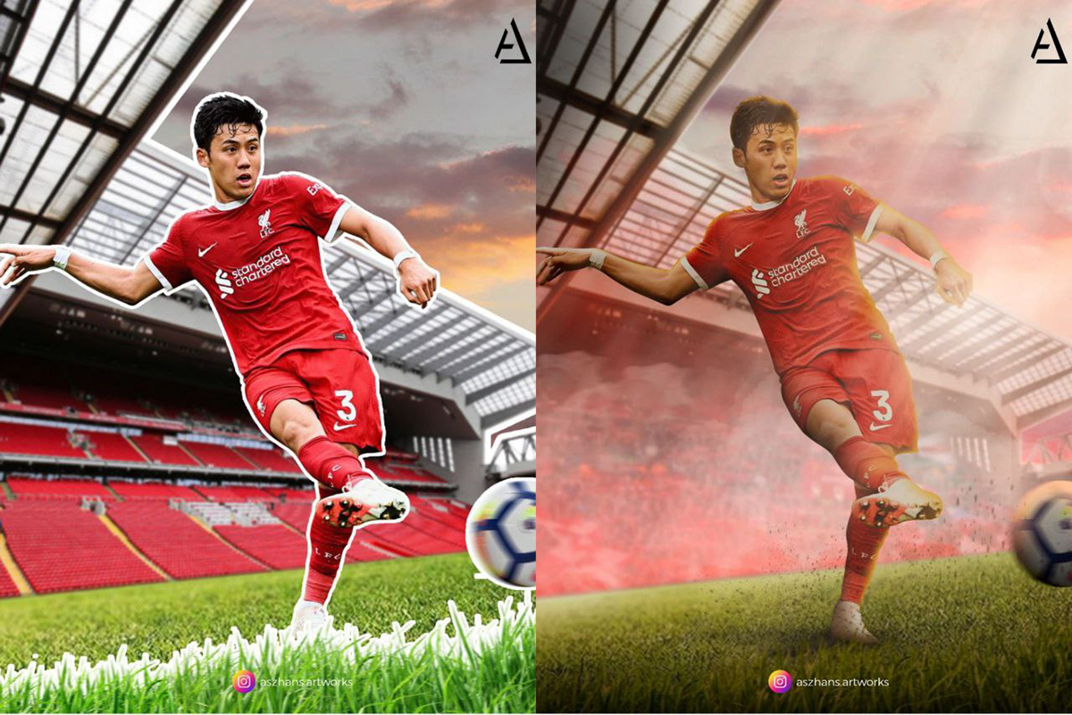 soccer football footballposter Sports Design photomanipulation photoshop Liverpool ynwa liverpool FC sportposter