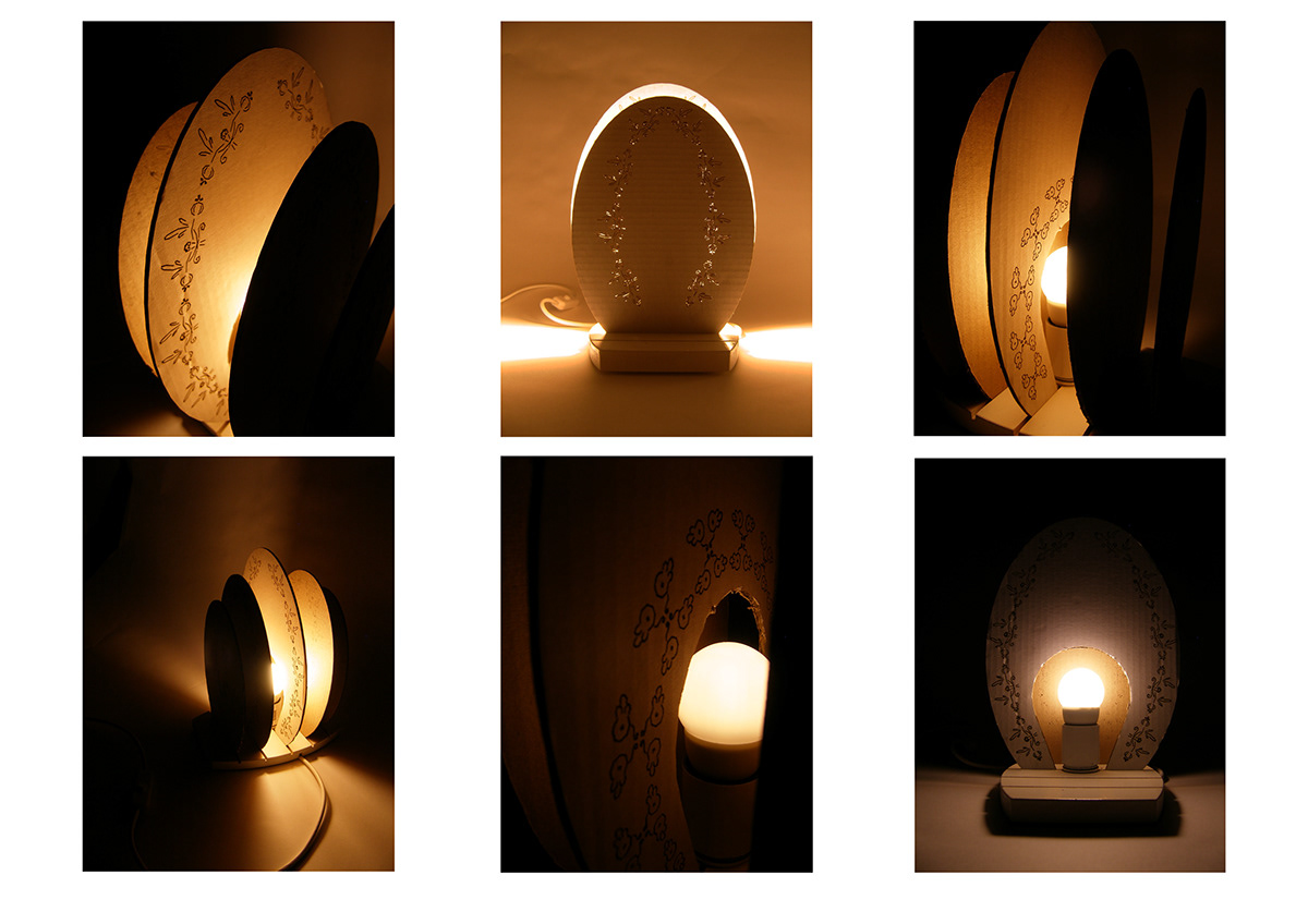 light Patterns plexiglass Lamp Folklore