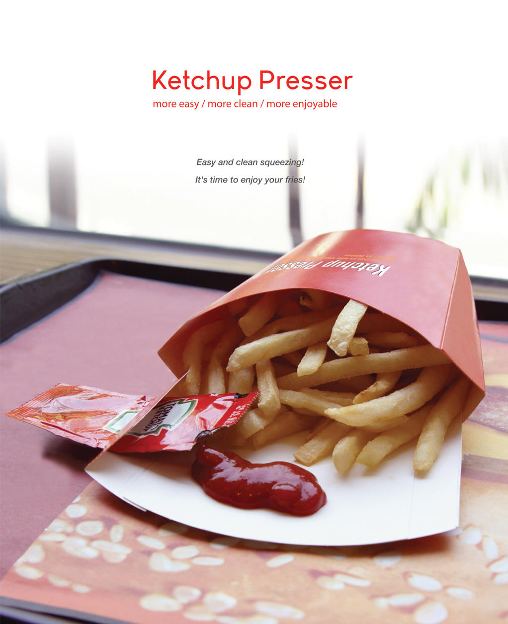 french fries SKY pinup kaid fry Fast food package design  ketchup weave clean Presser cola ketchup presser