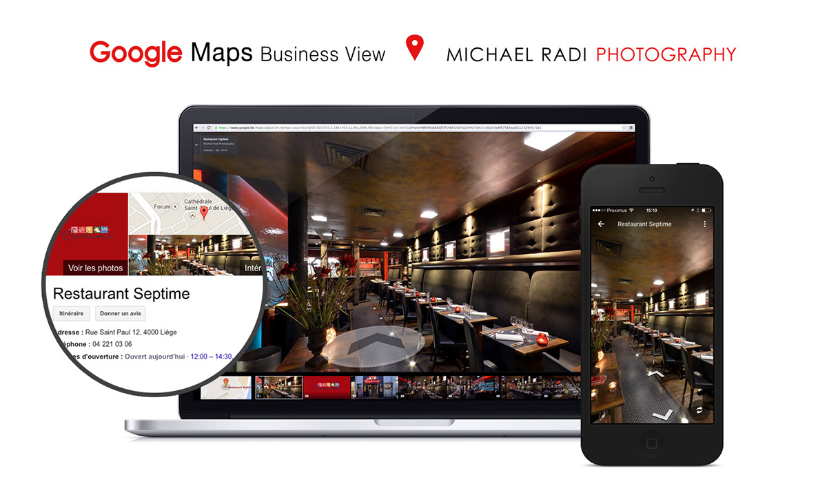 google maps business view septime liège restaurant Street belgium belgique
