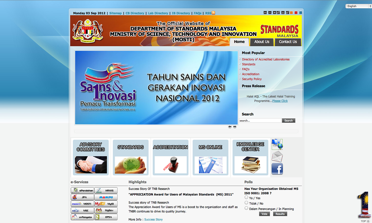 Website minimal clean corporate CI Government graphic icons malaysia texture
