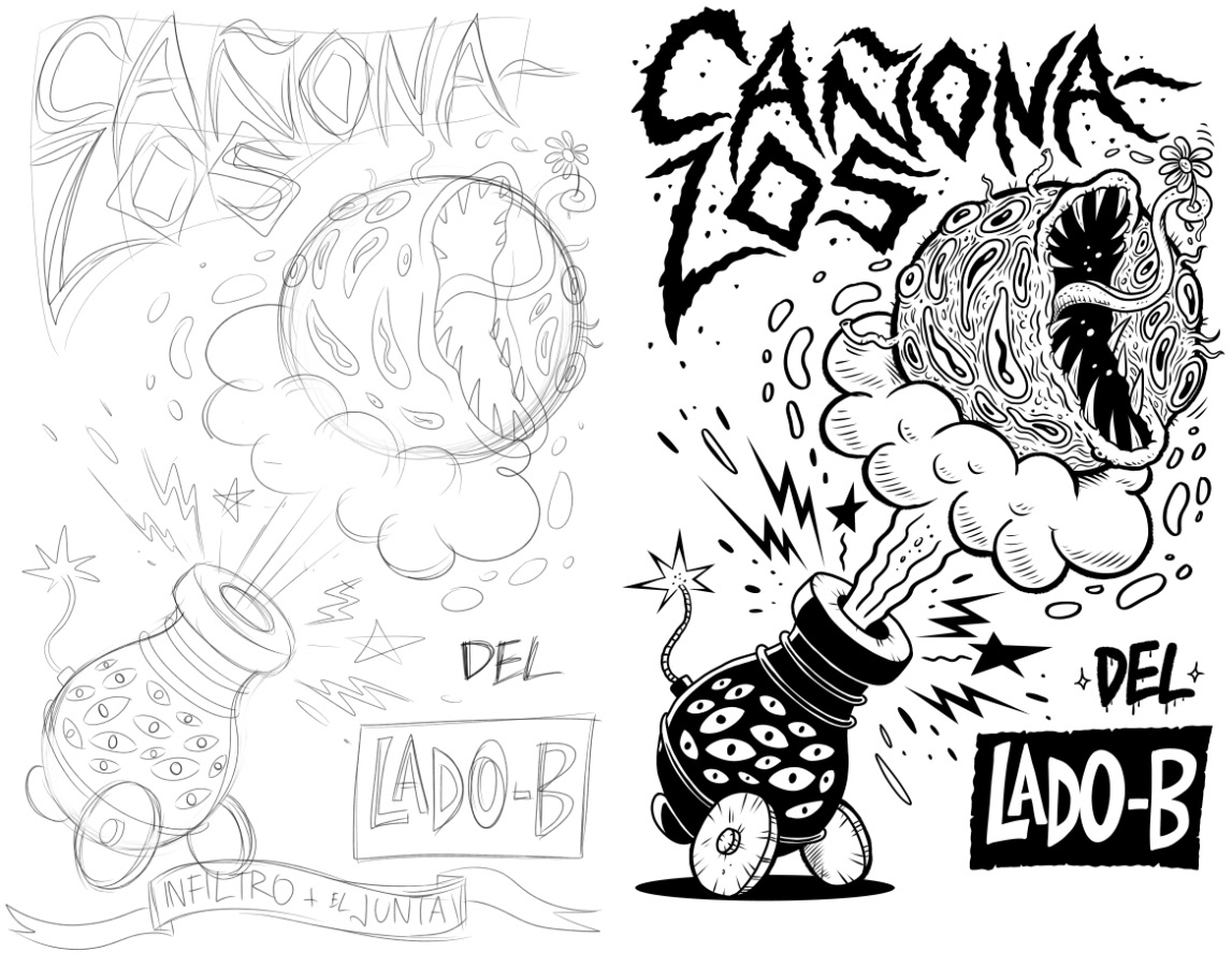album cover cassette cover Cover Art Ecuador ILLUSTRATION  ilustracion music rock