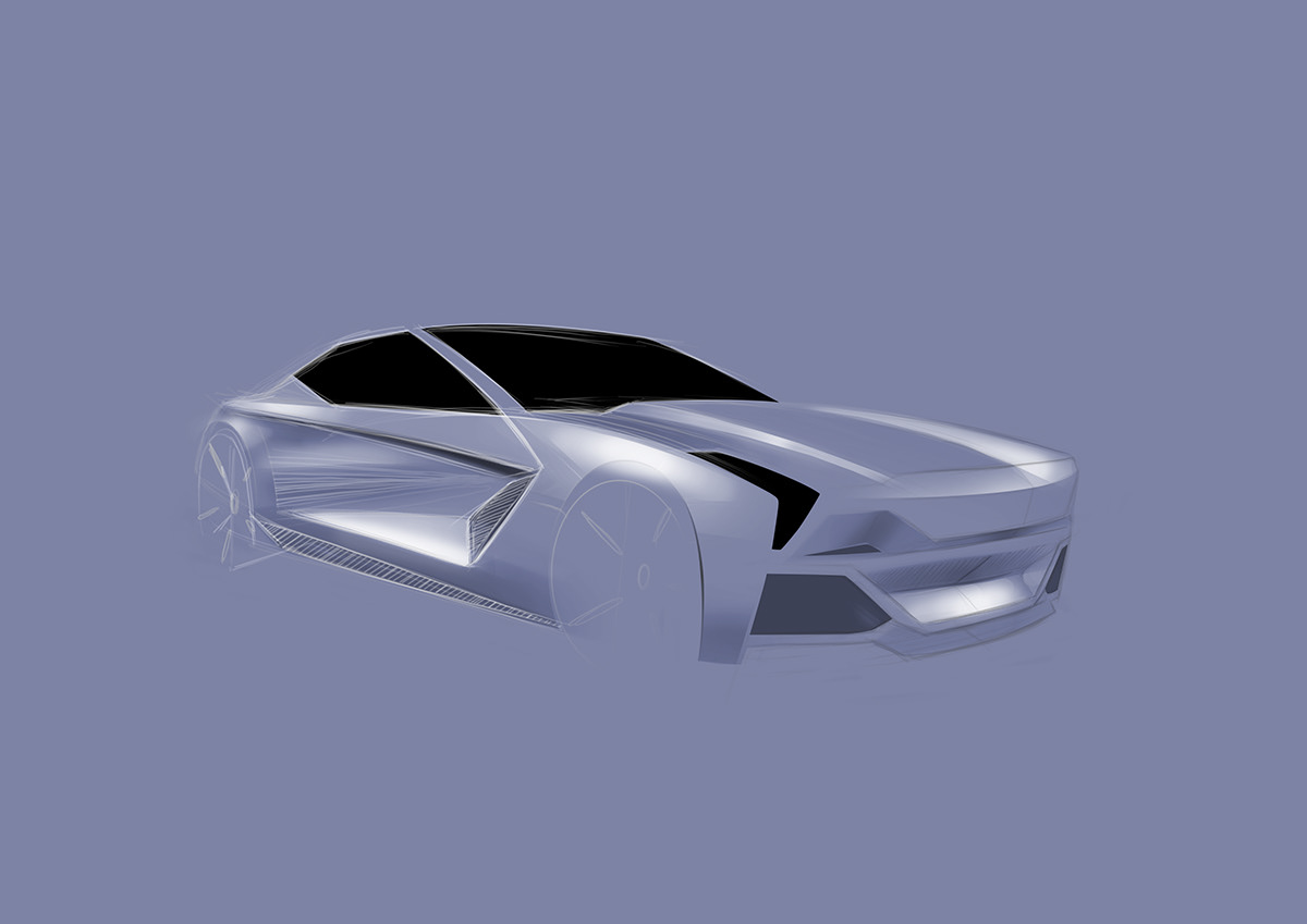 automotive   Automotive design car car design car sketch concept digital illustration photoshop sketch transportation