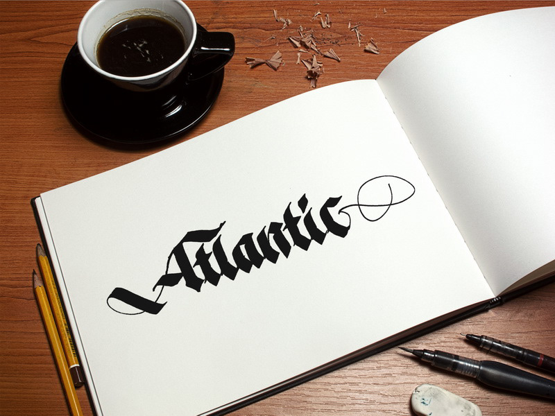 logo handletter Logotype atlantic calli musicband