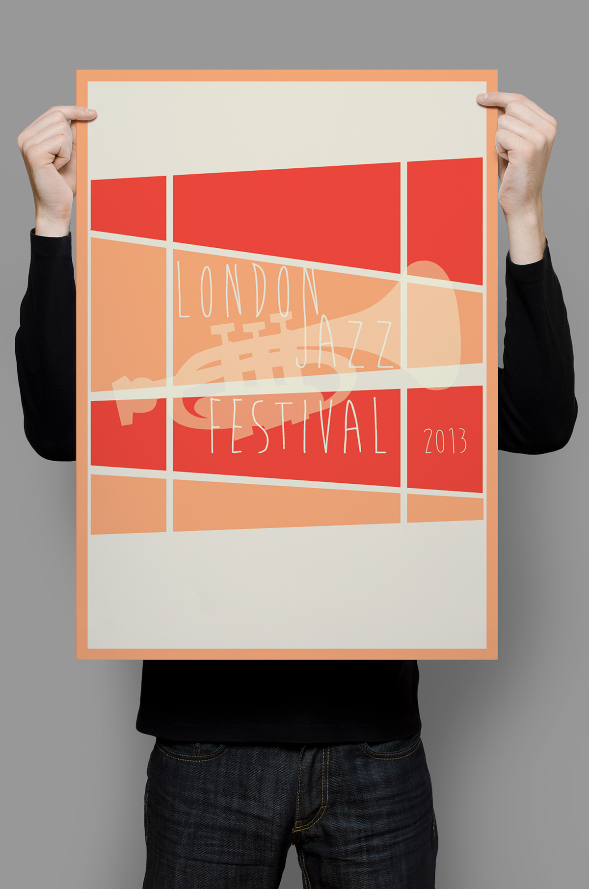 jazz festival London poster advertisement type design