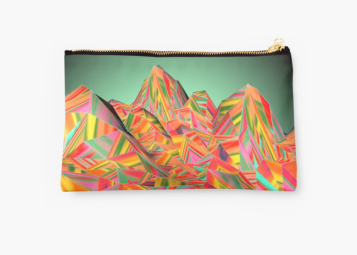 3D mountain colors Landscape Nature abstract art