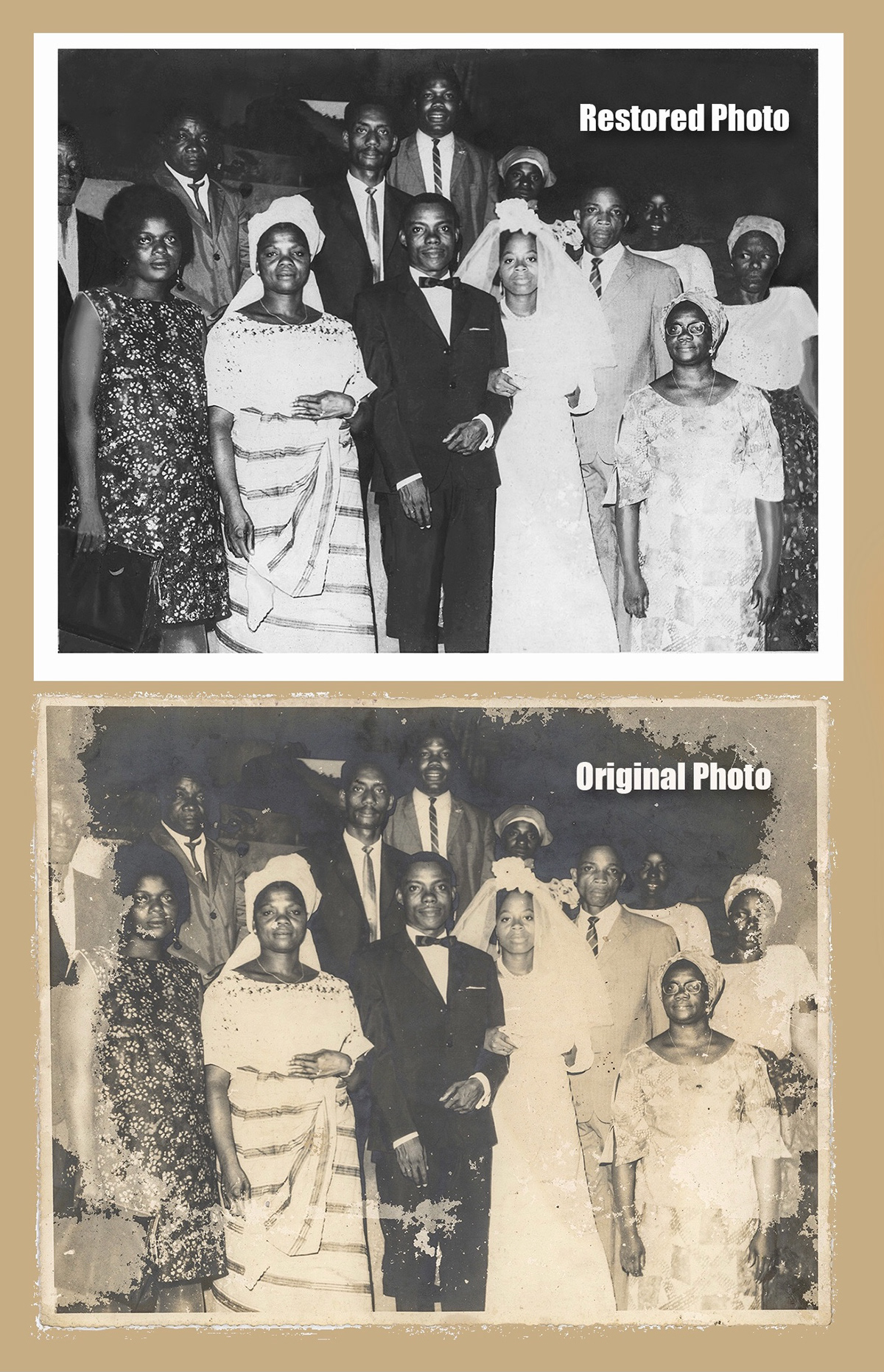photo restoration Repair restore vintage photo