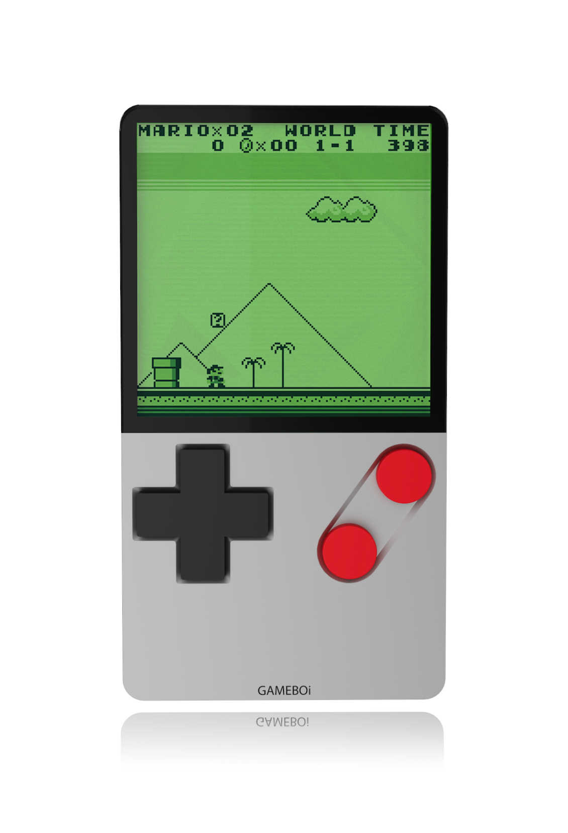game boy Nintendo console aluminium tetris Retro rendering redesign gameboy game