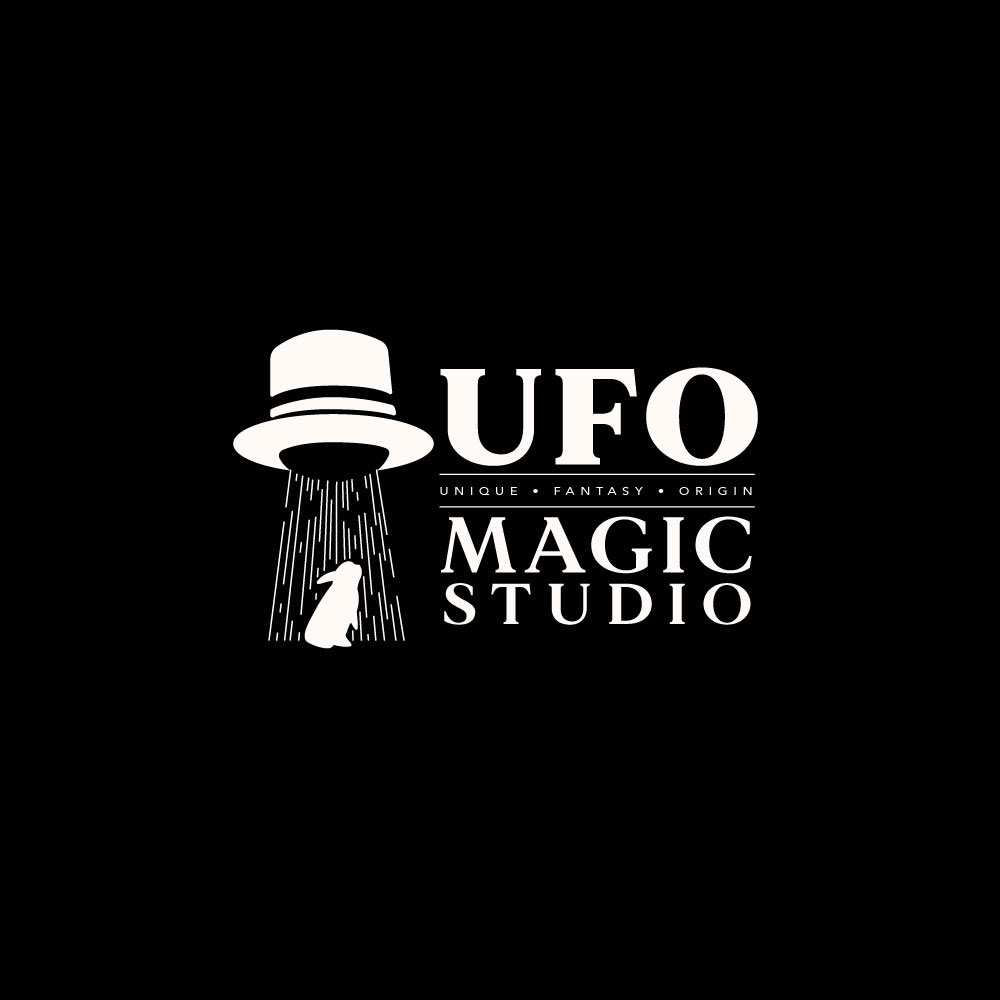 branding  graphic design  hat logo Magic   magician Name card rabbit studio UFO