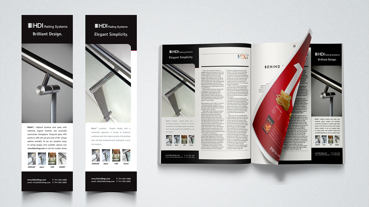 hdi magazine ads Mock-Up's design simple elegant nyc World Trade Center