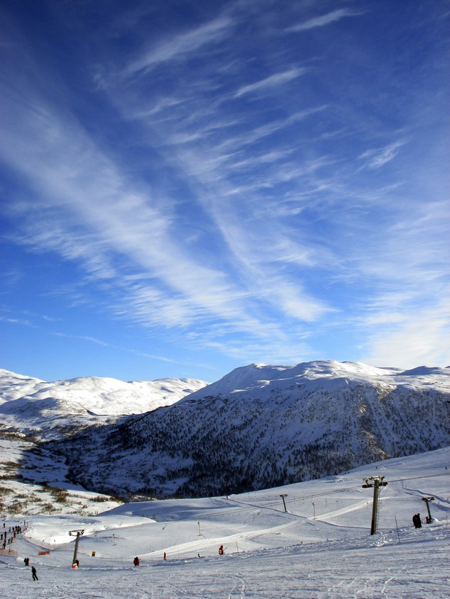 snow norway myrkdalen SKY blue White winter season