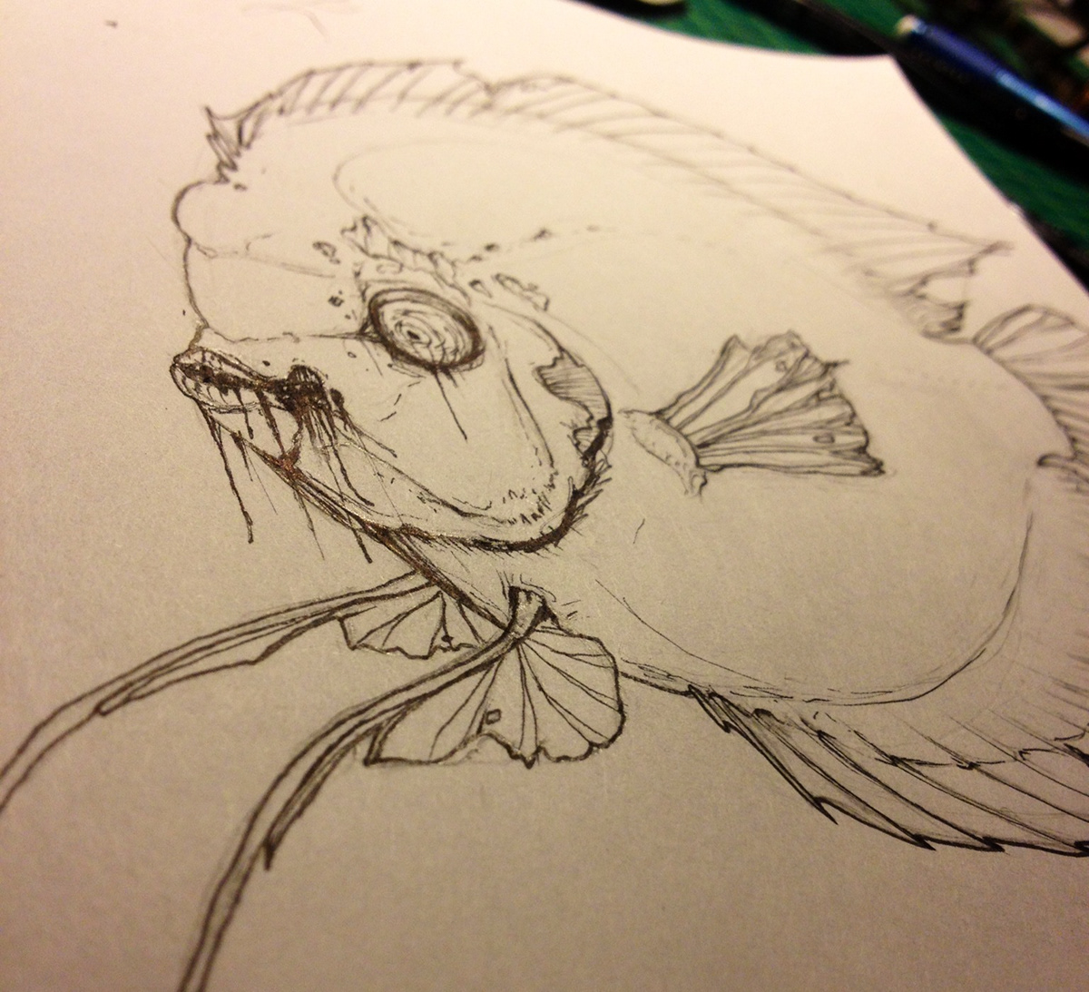 fish cichlid  discus  zombie  Gore   drippy  undead