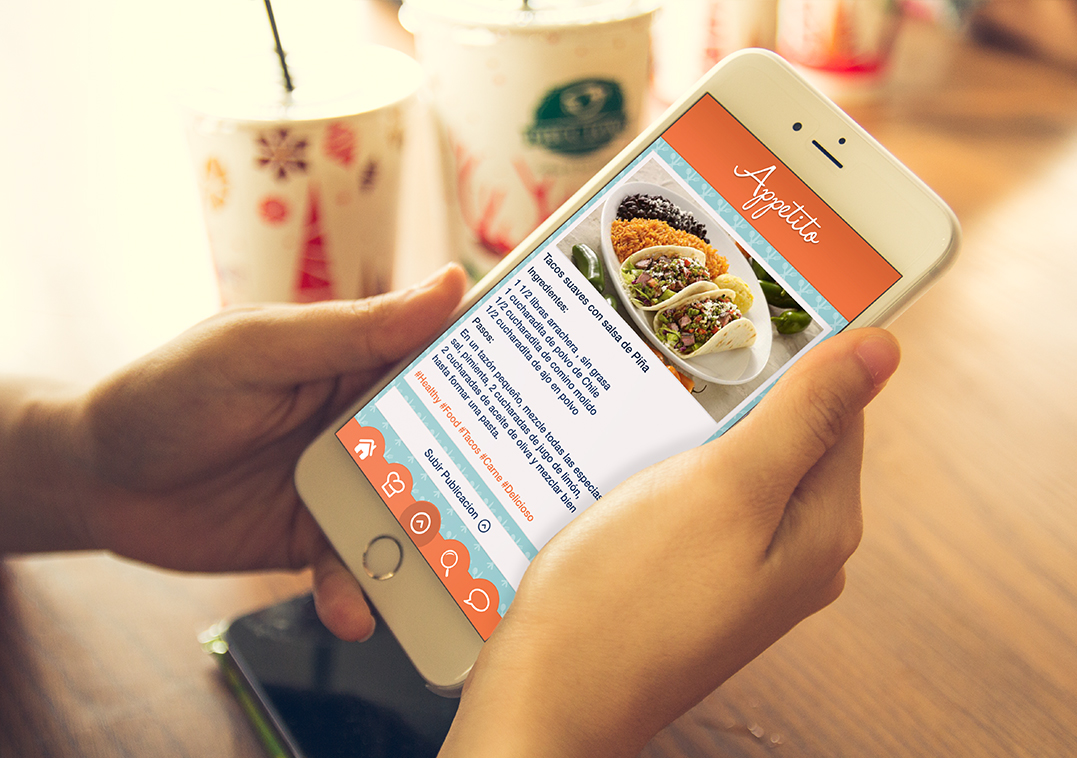 app recipes Food  mobile design creative