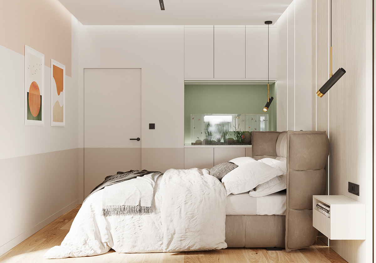 bedroom CG CGI design Interior interior design  master bedroom visualization
