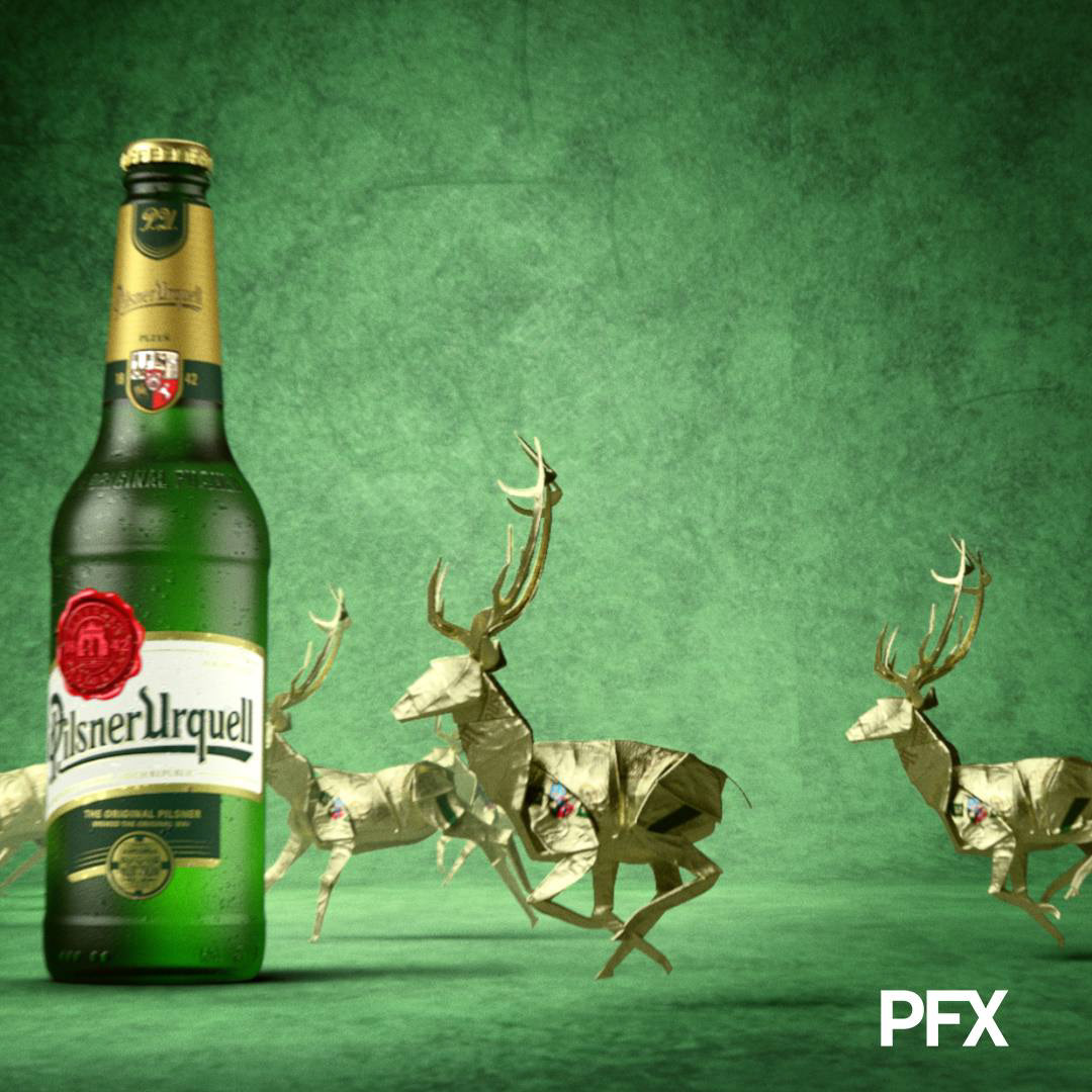 3d animated deer 3d animation Advertising  beer compositing grading TV Ad