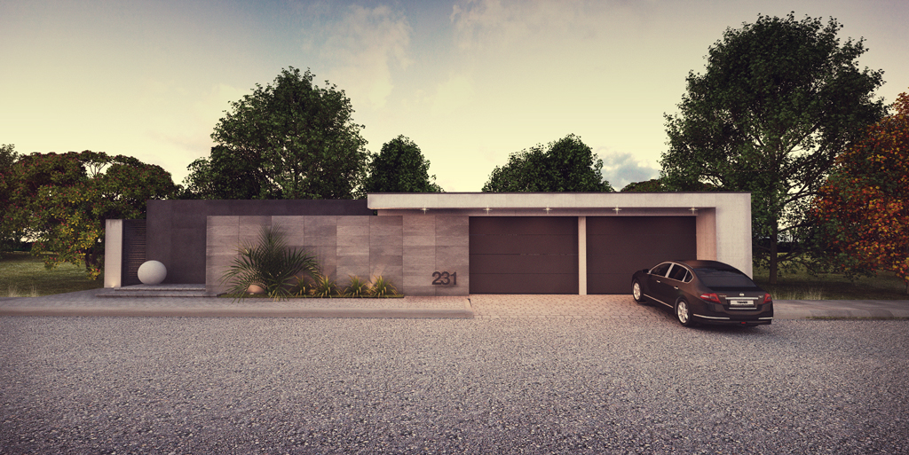 house design mexico minimal new contemporanio diseño arquitectonico chuytrigos monterrey concrete cantera cinema 4d c4d 3D