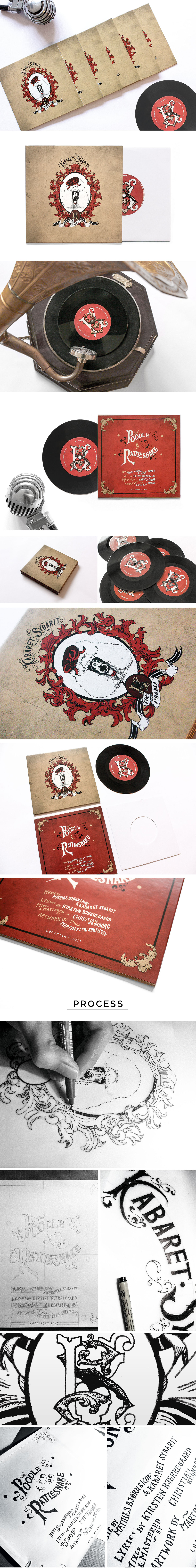 1930s vintage design vinyl LP record cd band epherema engraved handdrawn handmade process