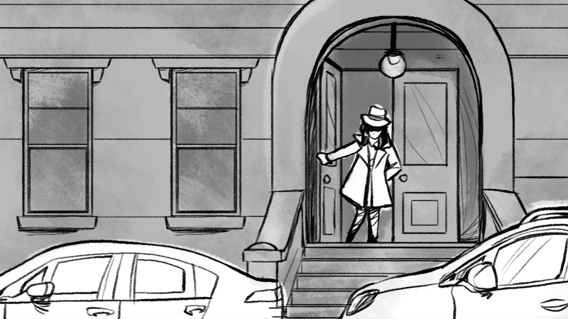 noir detective pistol storyboard Cinema