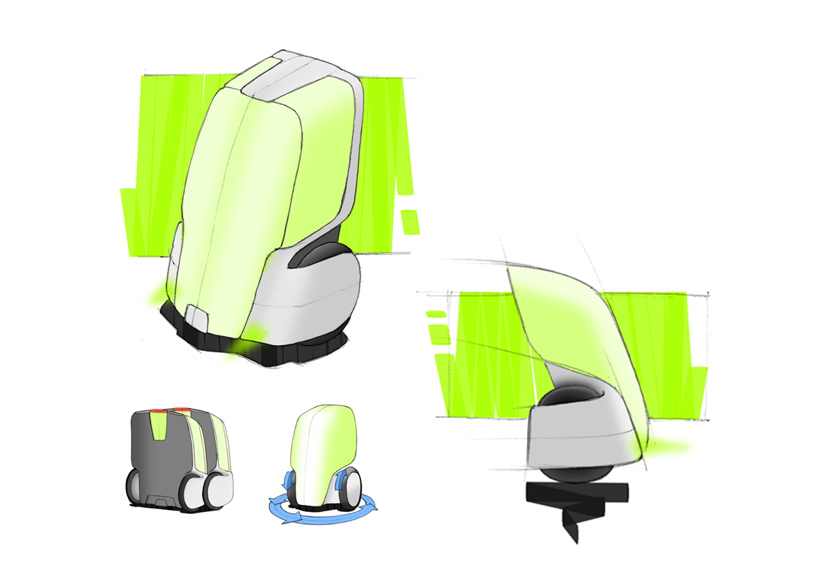 design automotive   industrial design  3D Render CGI Rhino keyshot sketch electric