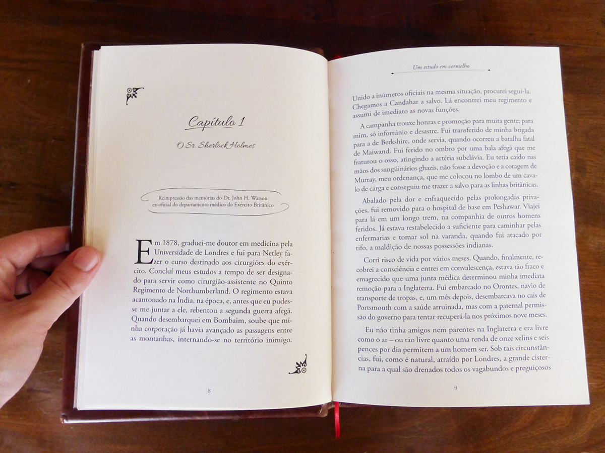 arthur conan doyle Sherlock Holmes book Livro editorial Study in Scarlet Estudo em Vermelho