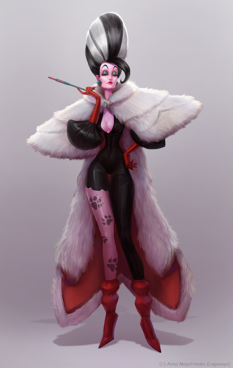 disney character concept art Lagunaya Evil Queen Cruella Devil