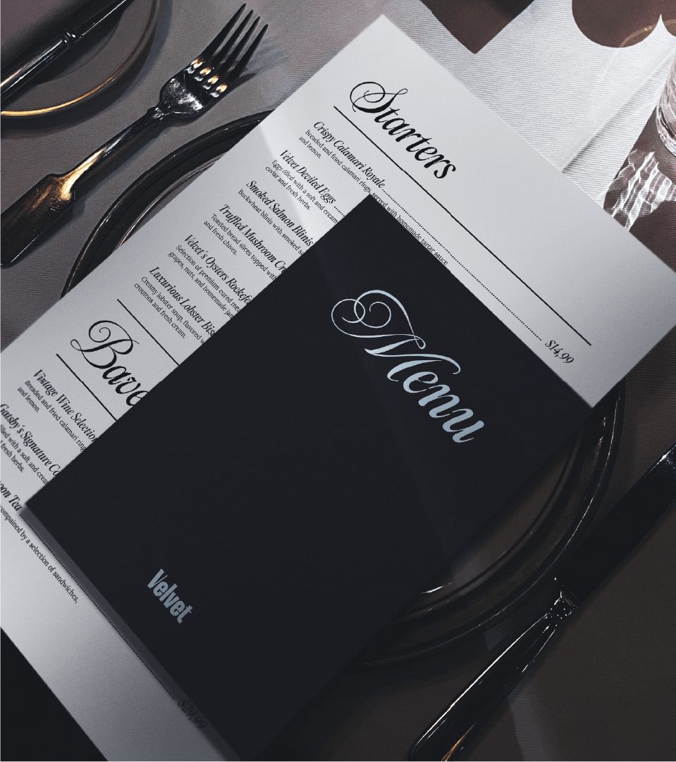restaurant visual identity menu design Wine Bottle Logo Design blue diningroom luxury vintage elegant