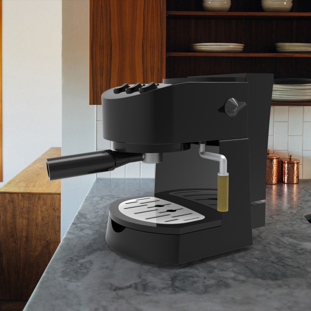 product design  3D Coffee 3dmodeling 3drender design kitchen design Render