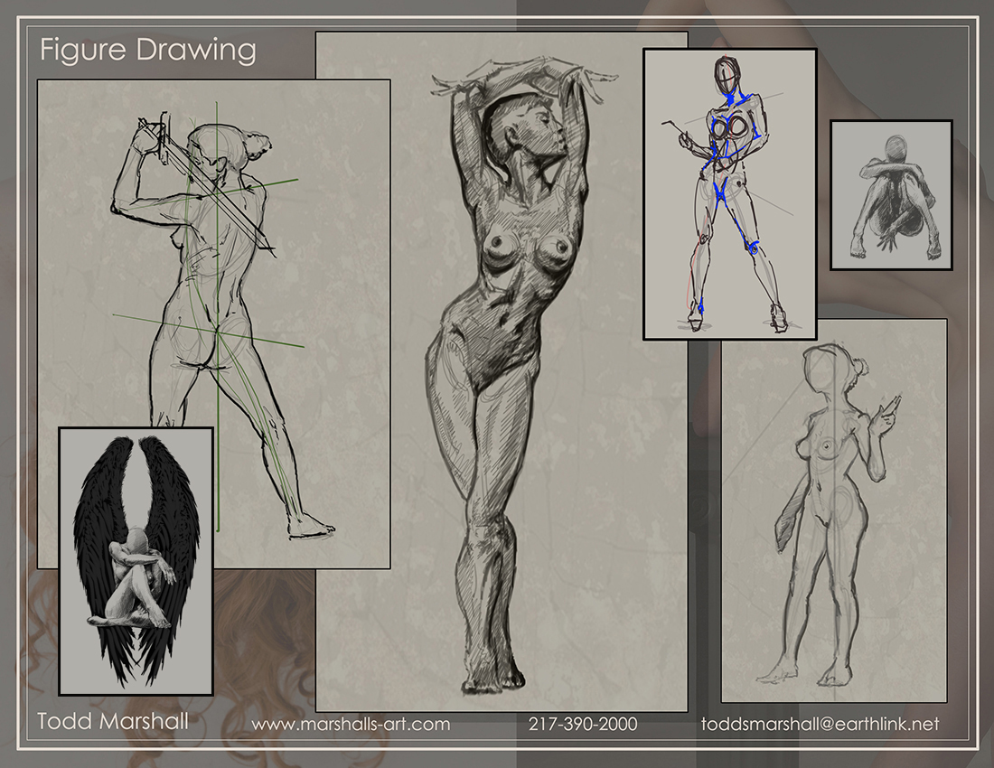 art Figure Drawing figure sketching Figure Gestures Illustration/Fine Arts