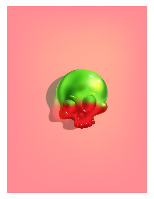 adobe illustrator Candy personal project Pop Art skull vector art