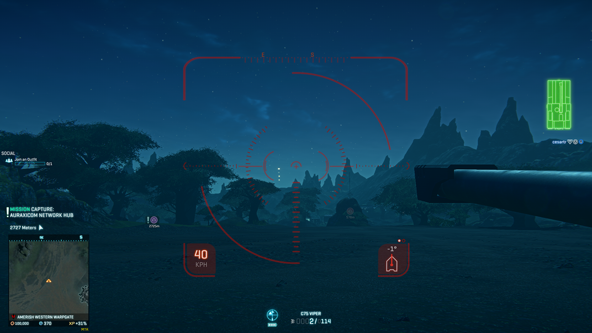 Video Games planetside 2 user interface reticles vehicles tanks HUD game