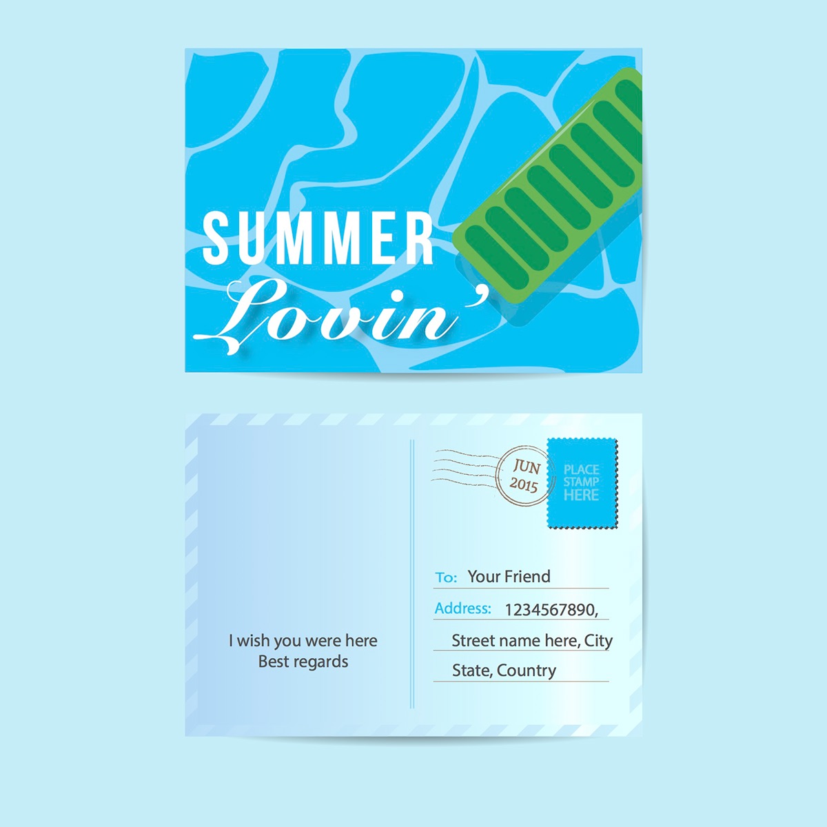 Adobe Portfolio graphic design  postcard design Stationary design greeting card design Illustrator digital illustration