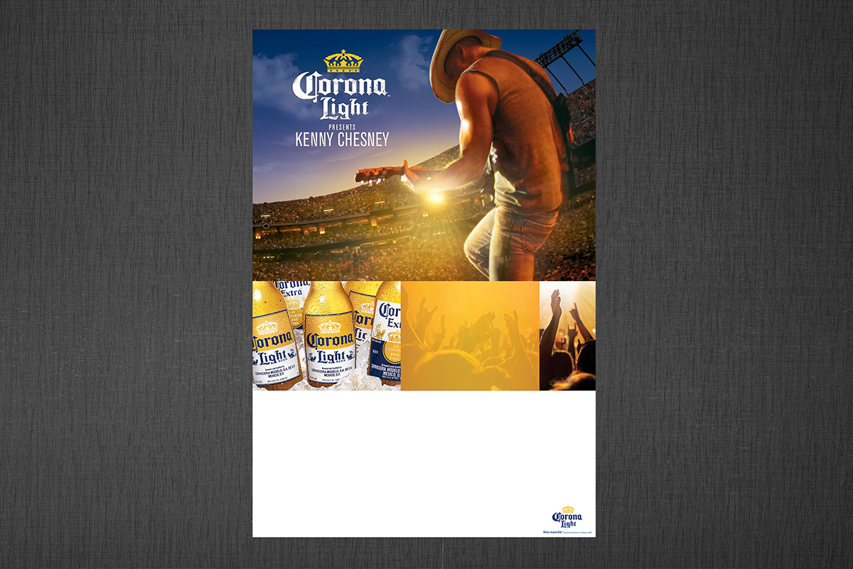 Kenny Chesney corona corona light beer summer concert